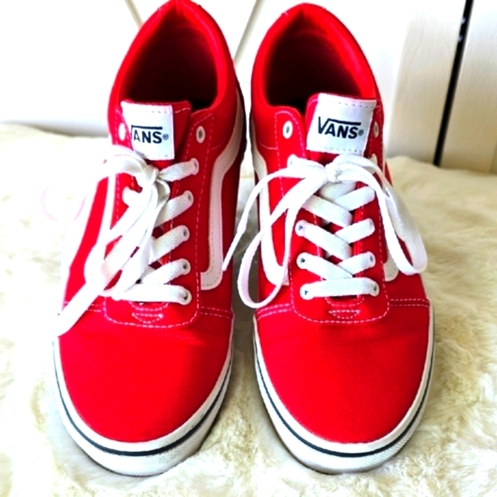 Vans Off The Wall Checkered Sole Red, White and Black
